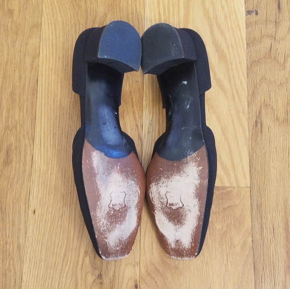 Stuart Weitzman block heels with rhinestone accents - Picture 7 of 7